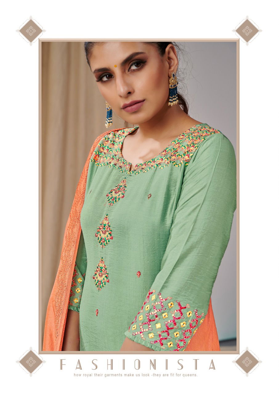 Koodee Sonpari 1 Fancy Viscose Festive Wear Kurti With Sharara And Dupatta Collection